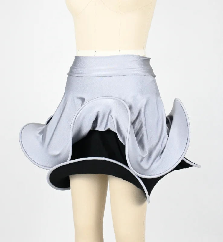 D'MON'S Swirly skirt (M) zip skirt side
