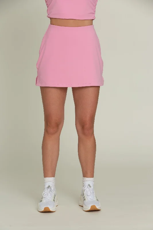 True Pink Simple Skort lace skirt feminine
