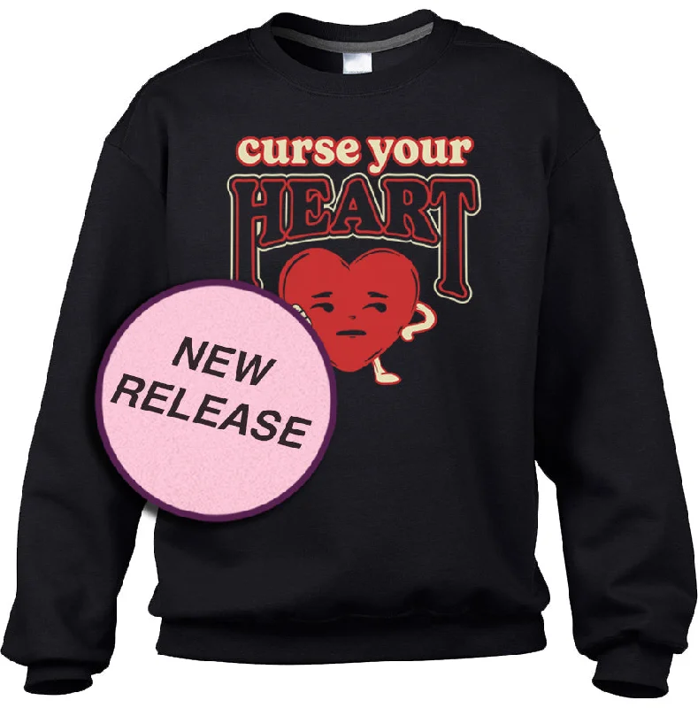 Unisex Curse Your Heart Sweatshirt Hoodie with Zipper Versatile Modern