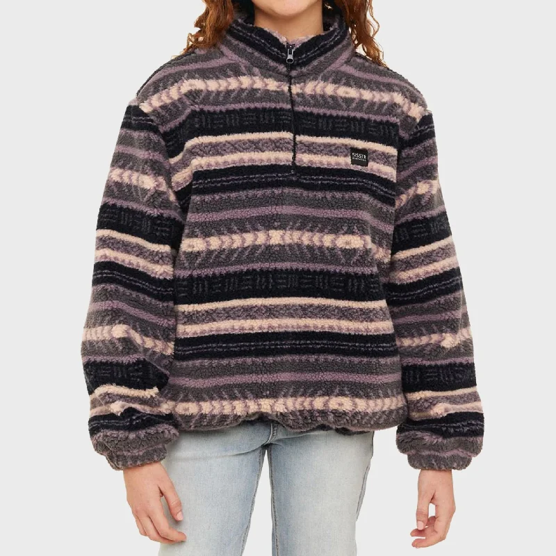 Sisstr Womens Smooth Sherpa Fleece Sweatshirt - Grey Heather Hoodie Jacket Zipper Layering Sisstr Womens Smooth Sherpa Fleece Sweatshirt - Grey Heather Hoodie Jacket Zipper Layering