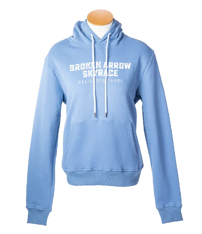 W BA Script Hoody Hoodie with Hem Contrast Bold Stylish
