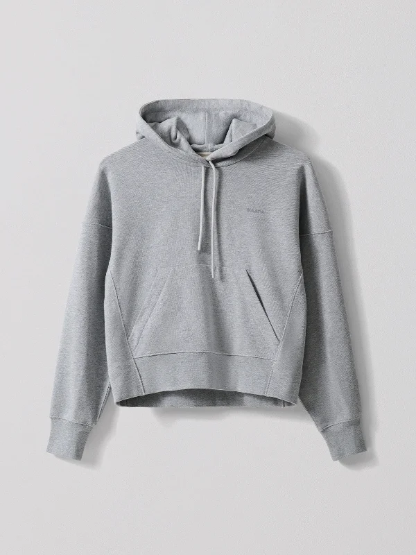 Women's Essentials Hoodie Hoodie with Exposed Zipper Edgy Industrial