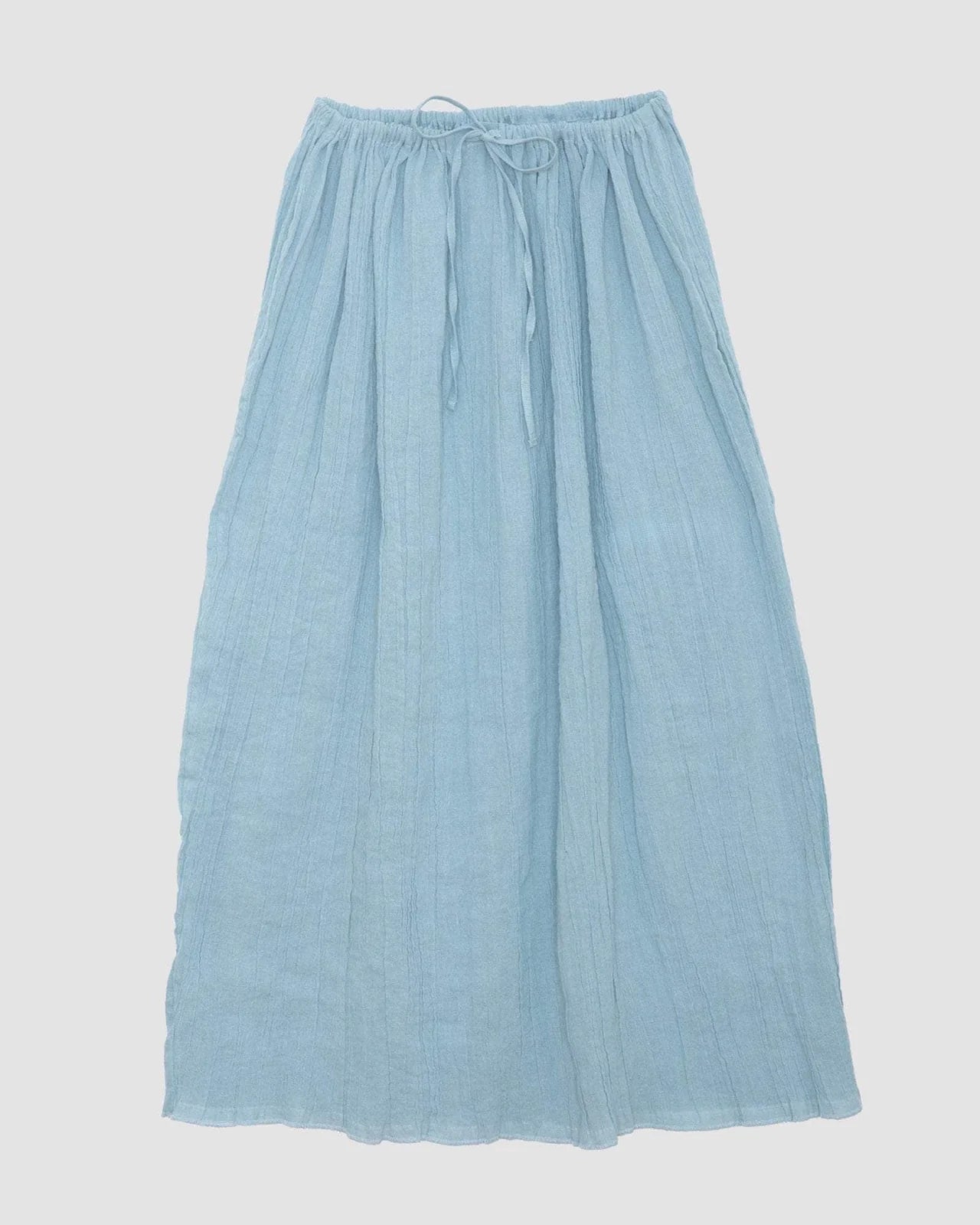 Wuxi Blue Maxi Skirt velvet skirt luxurious