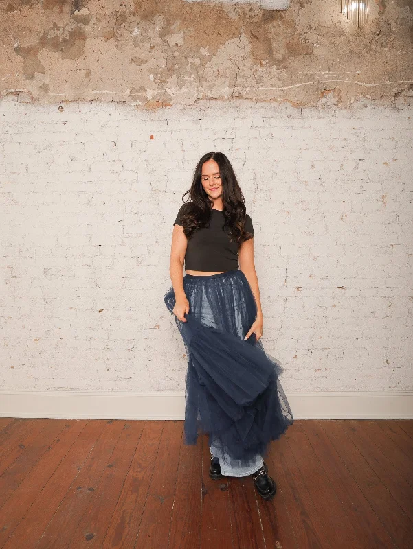 Yvonne Tulle Skirt modal blend skirt