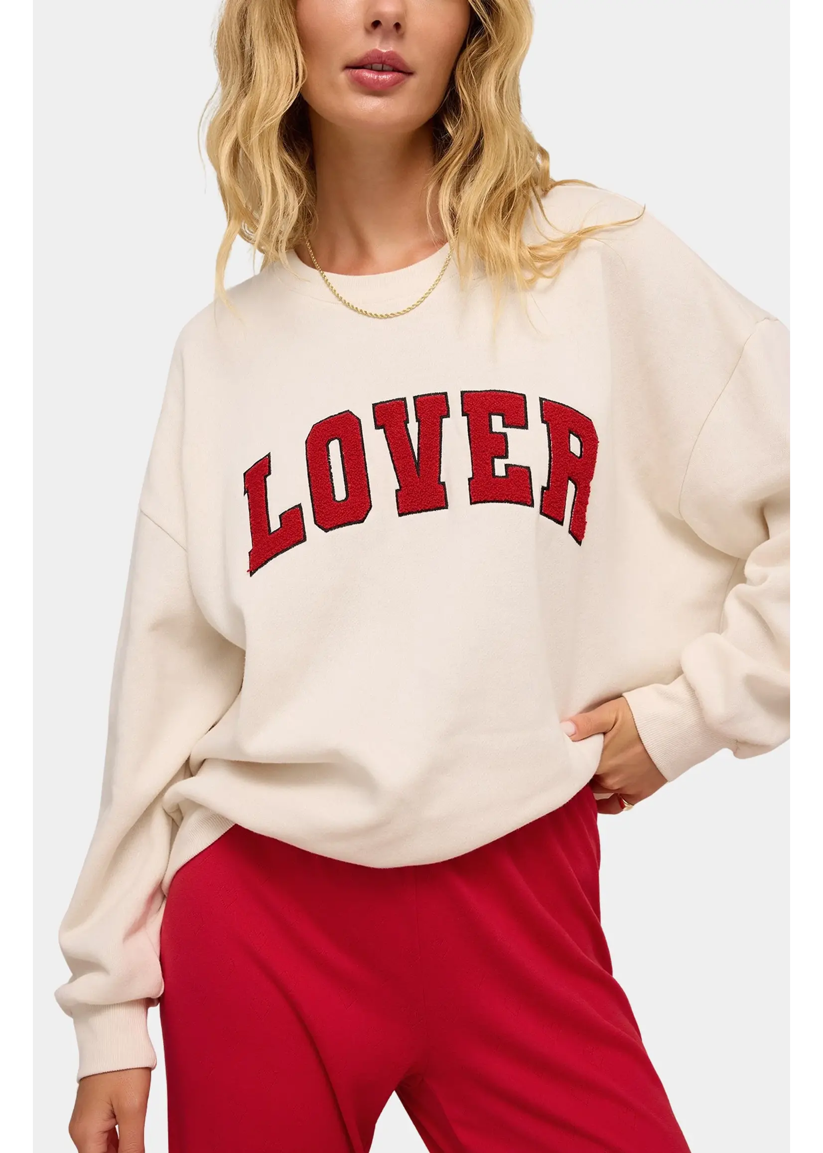 Z-Supply Oversized Lover Sweatshirt - VANILLA ICE Hoodie with Hem Fringe Bohemian Relaxed